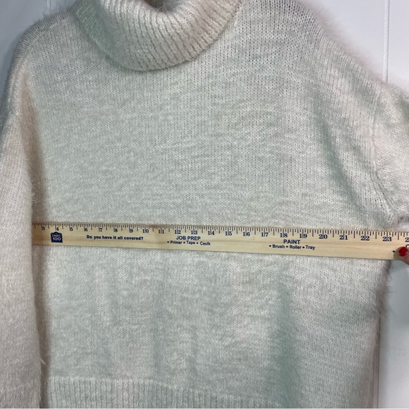 Show Me Mumu Womens Small Turtleneck Sweater Long Sleeve Off White - Picture 8 of 9